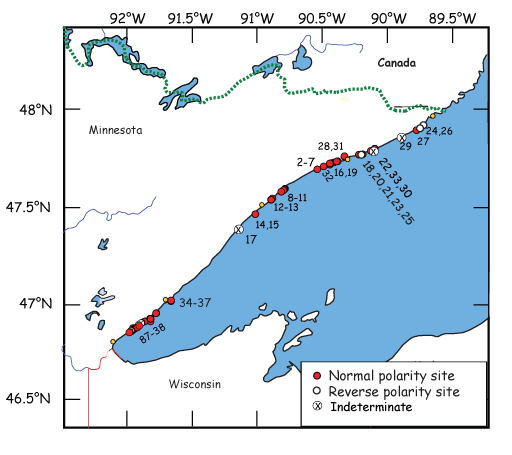 sampling locations